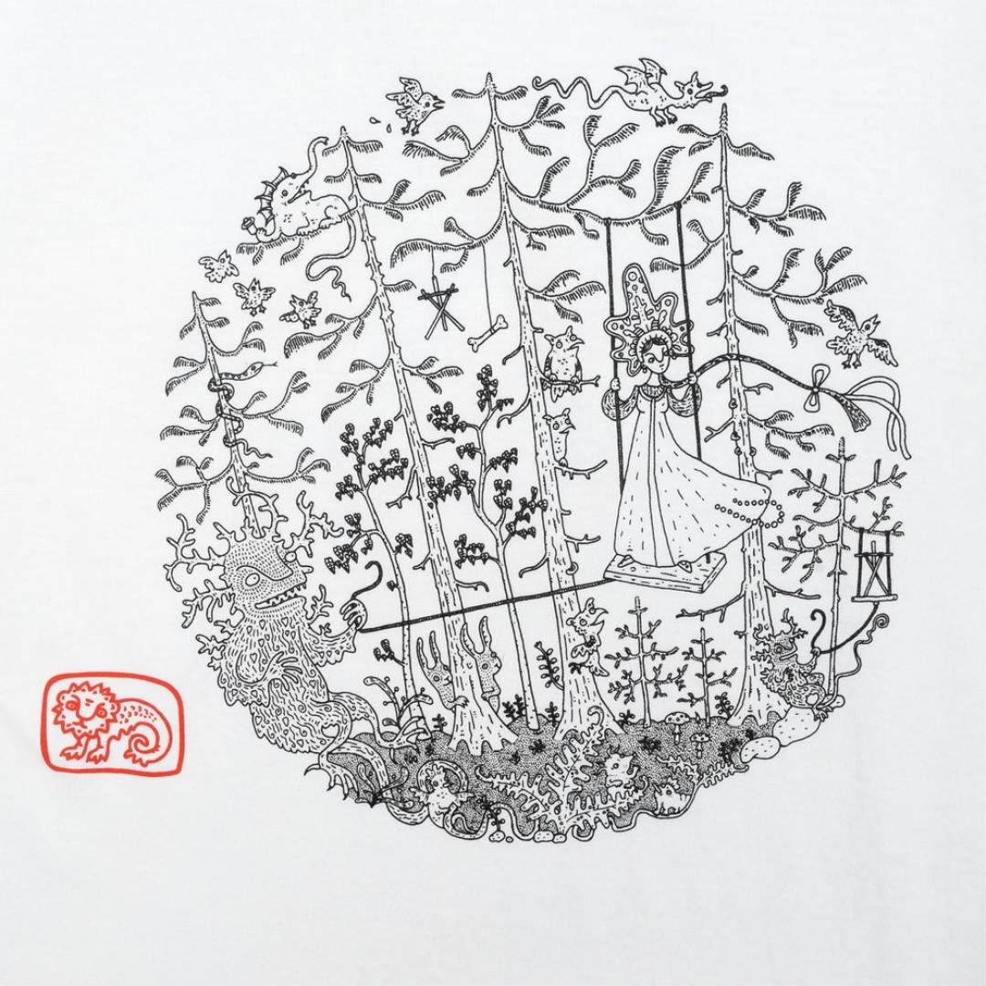 Футболка «Качели», белая, S