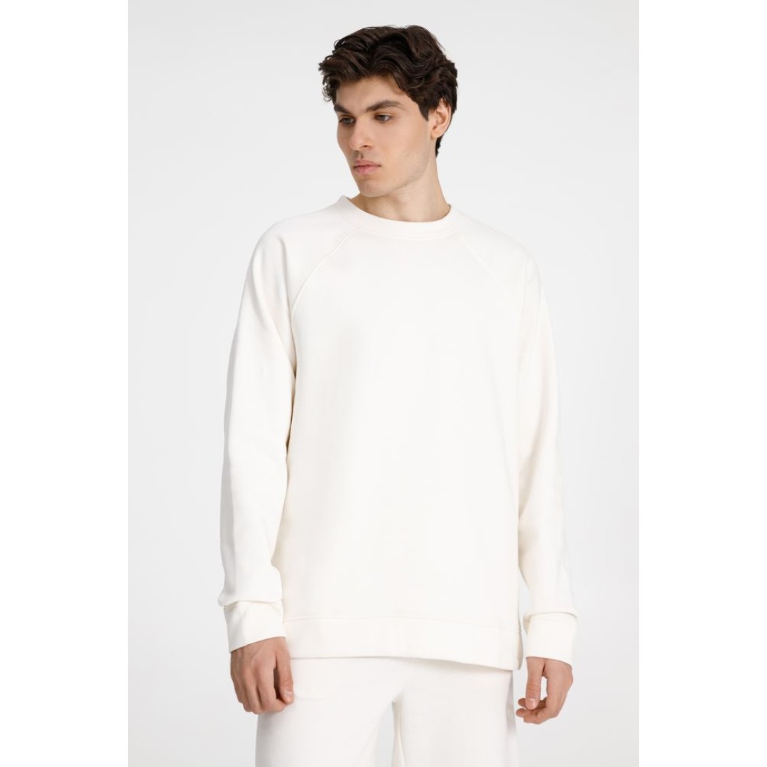 Свитшот унисекс S1, молочно-белый, размер XS/S