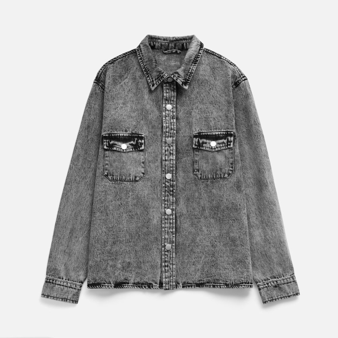 Куртка джинсовая O3, серая, размер XL/XXL