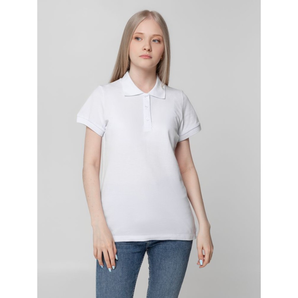 Рубашка поло женская Virma lady, белая, S