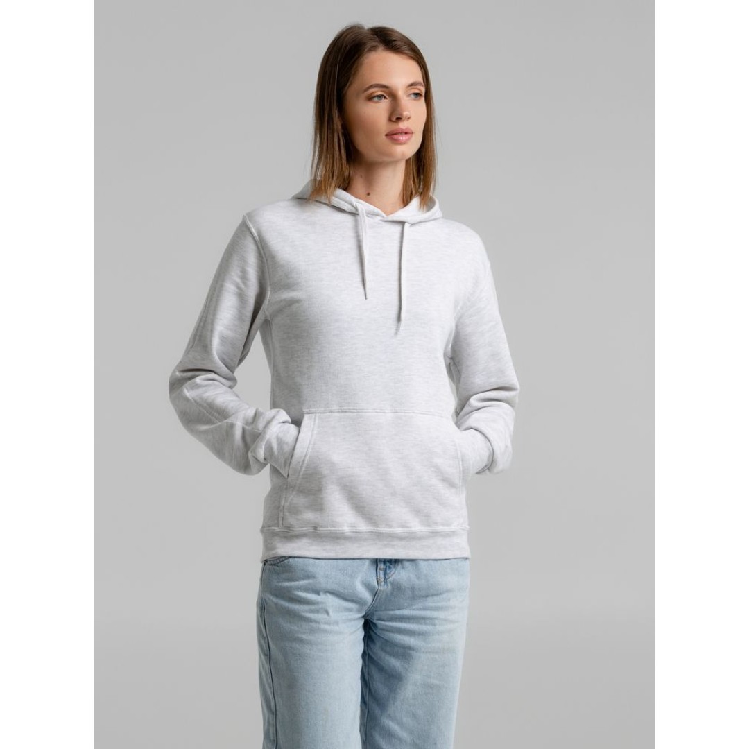 Толстовка с капюшоном Snake II светло-серый меланж, M