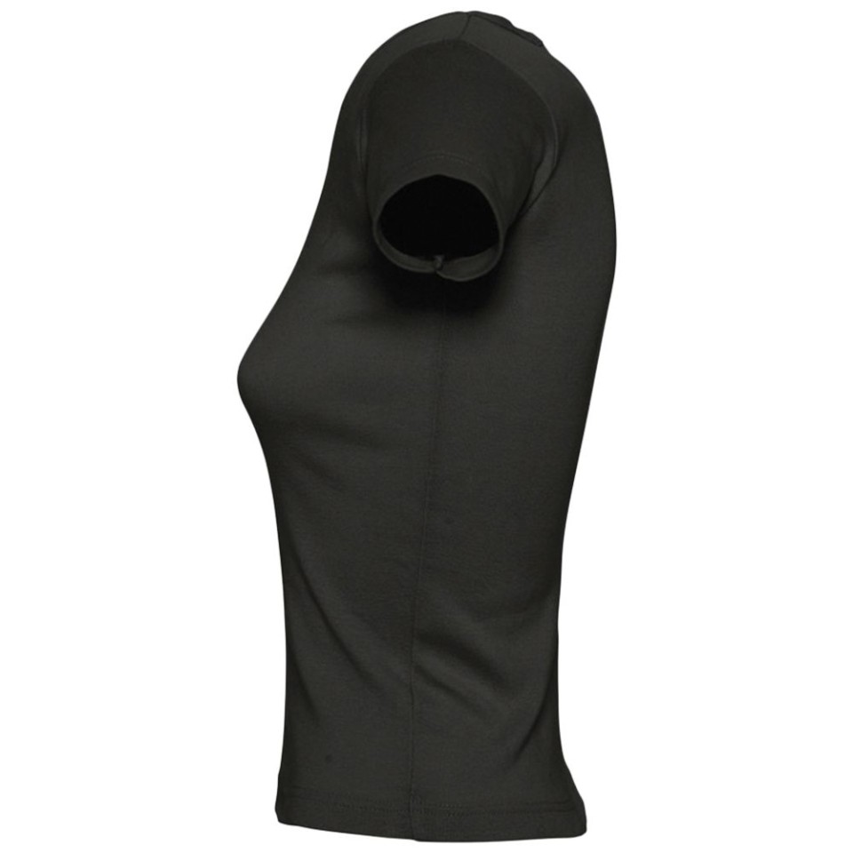 Футболка женская с круглым вырезом Lady 220 черная, XL