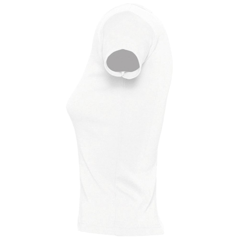 Футболка женская с круглым вырезом Lady 220 белая, XL