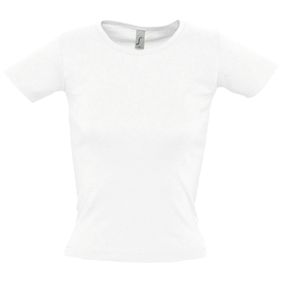 Футболка женская с круглым вырезом Lady 220 белая, M