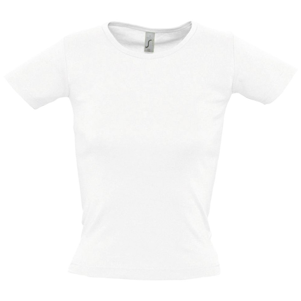 Футболка женская с круглым вырезом Lady 220 белая, XL
