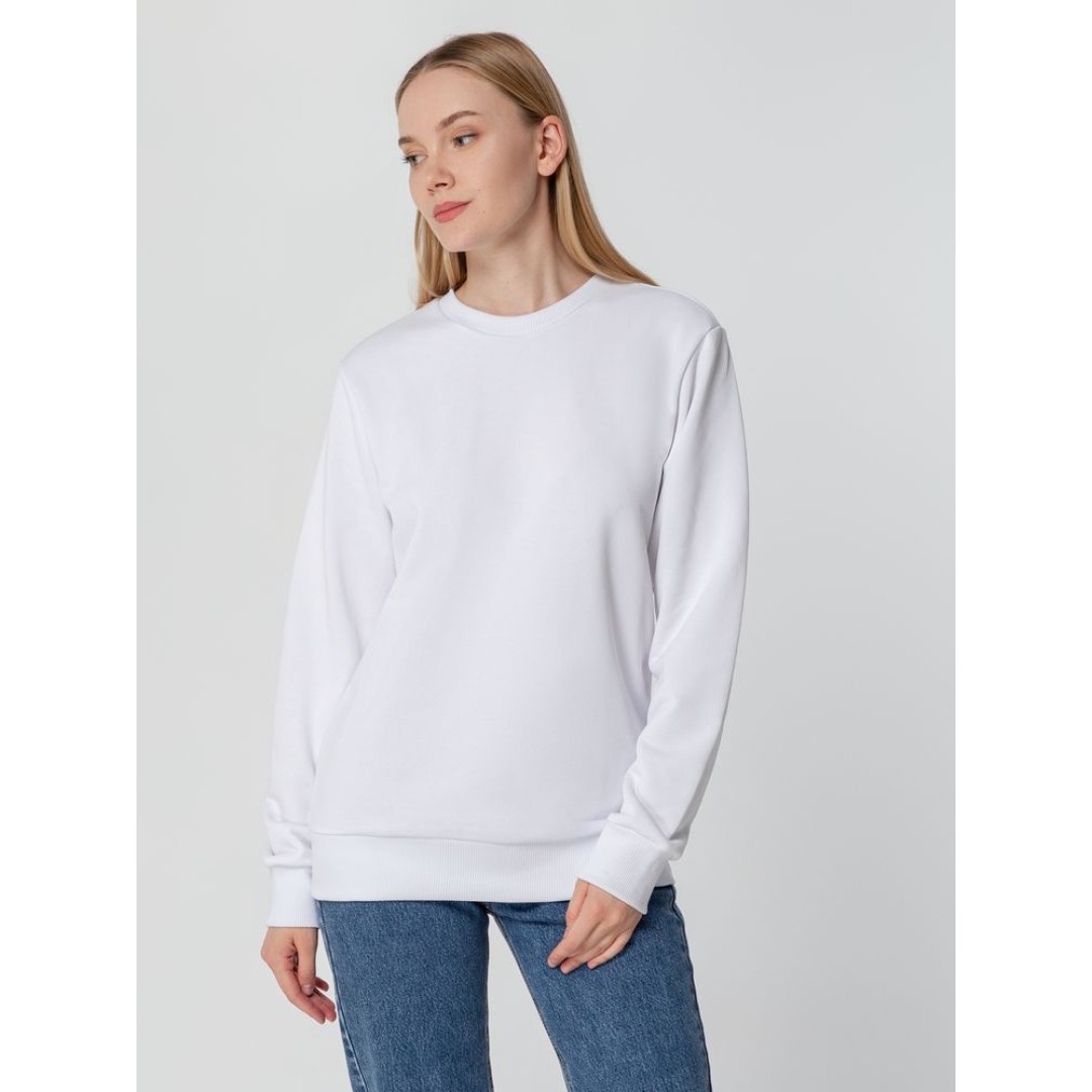 Свитшот унисекс Sublimatism, белый, размер S