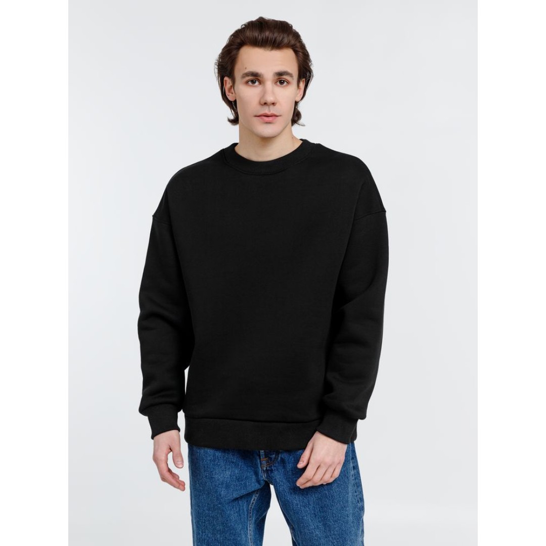 Свитшот оверсайз унисекс True Self, черный, размер L