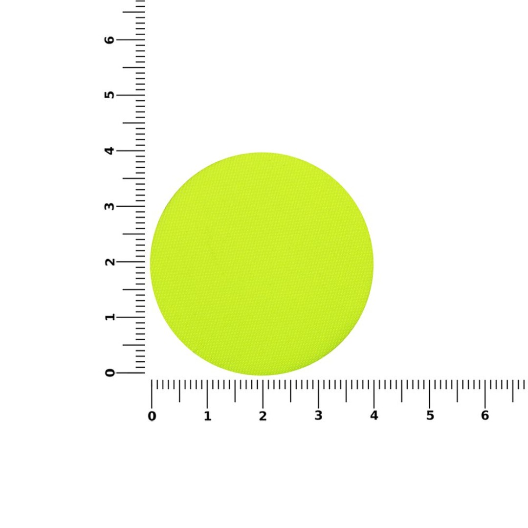 Наклейка тканевая Lunga Round, M, желтый неон