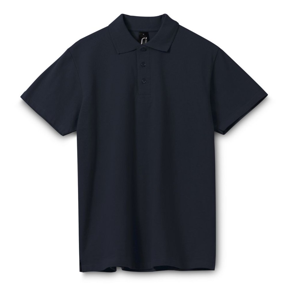 Рубашка поло мужская Spring 210 темно-синяя (navy), XL