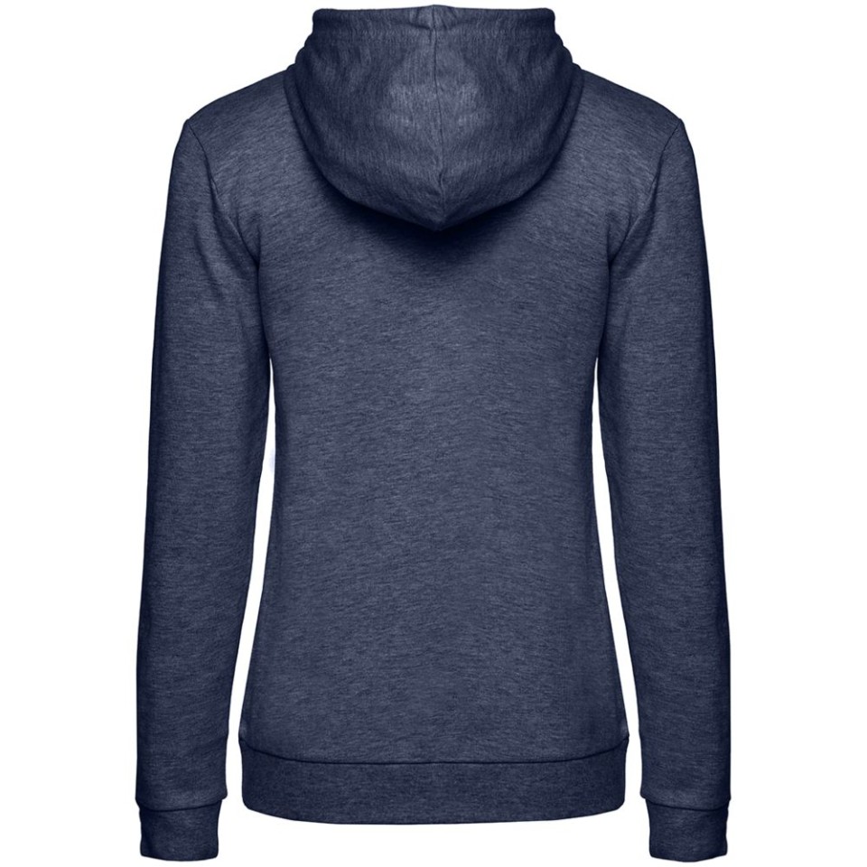 Толстовка с капюшоном женская Hoodie, синий меланж, L