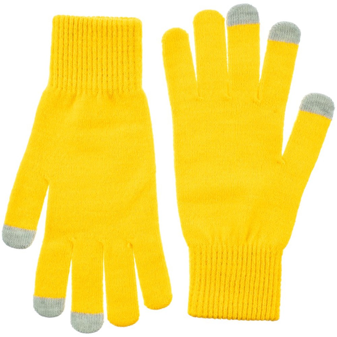 Перчатки сенсорные Urban Flow, желтые, размер S/M