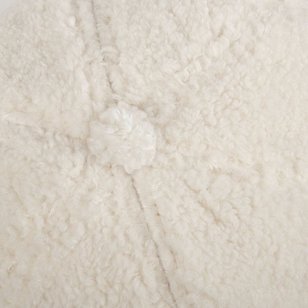 Бейсболка Oblako, утепленная, молочно-белая