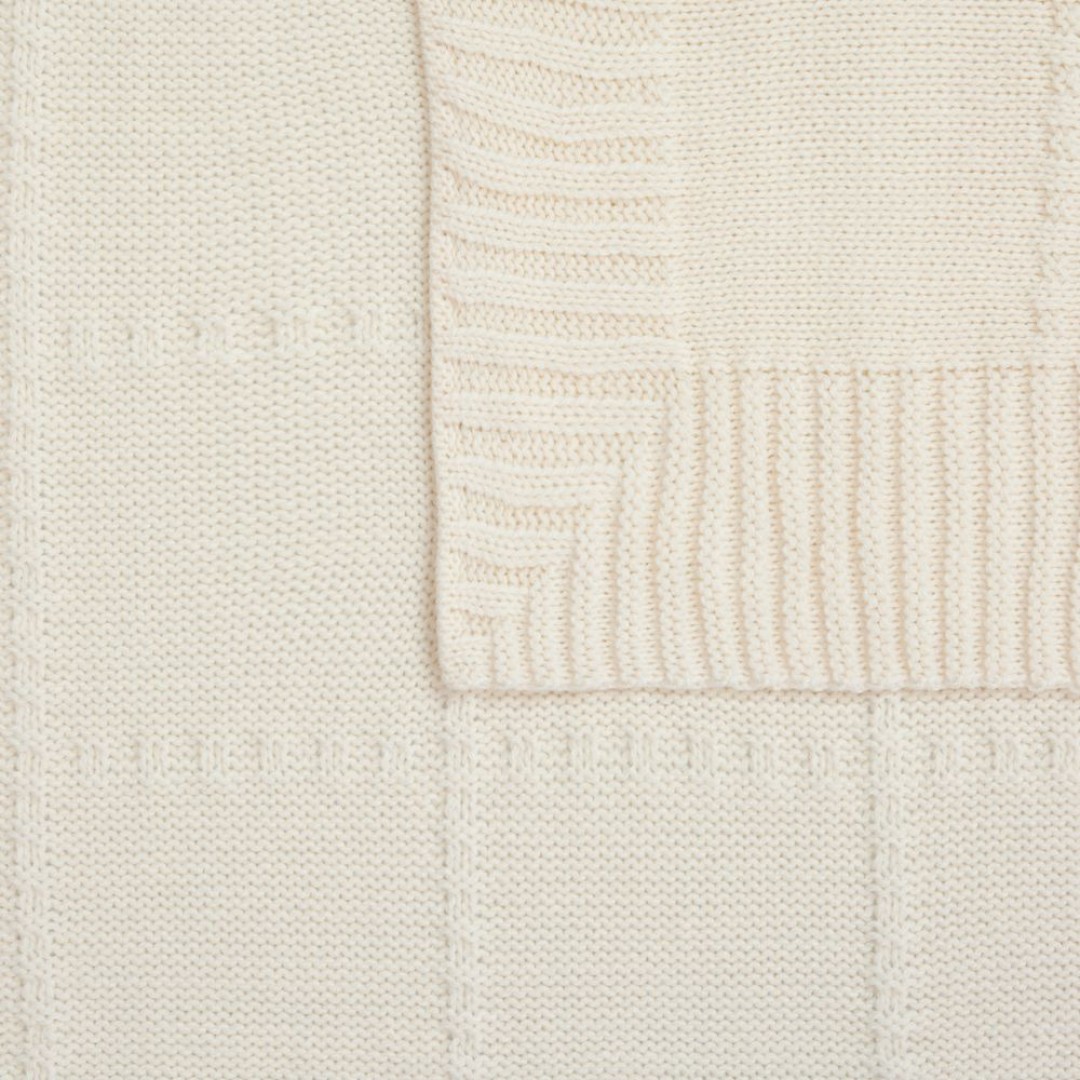 Плед Quadrisma, белый (молочный)