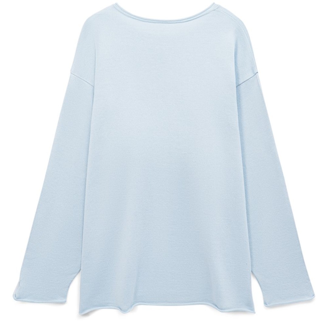 Лонгслив унисекс Siluetti Fuori, светло-голубой, размер S/M