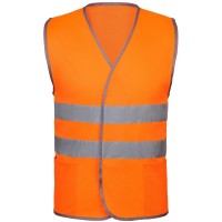 Сигнальный жилет СО-1 ТР, оранжевый флуоресцентный (170;176)-(88;92)