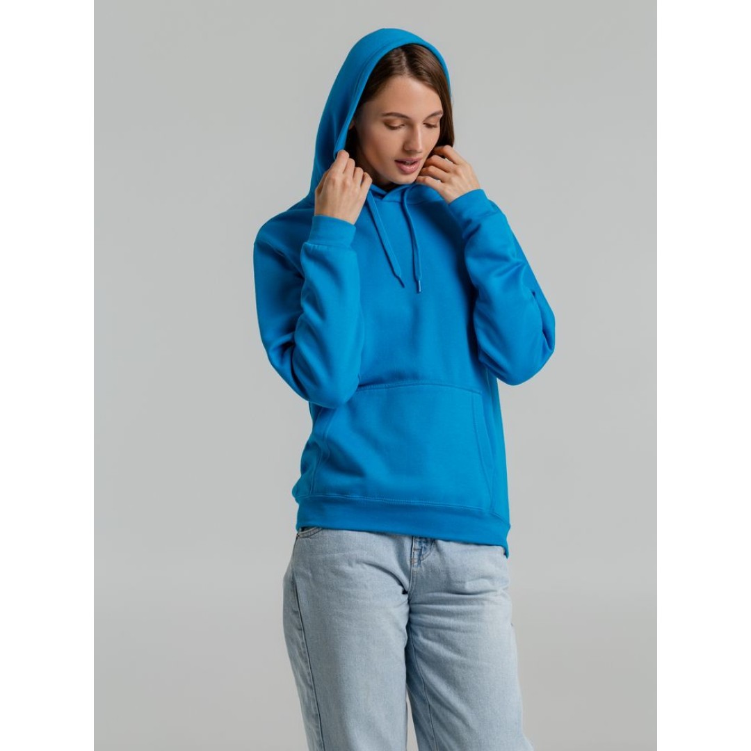 Толстовка с капюшоном Snake II бирюзовая, 3XL