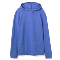 Толстовка с капюшоном унисекс Hoodie, ярко-синий меланж, XS