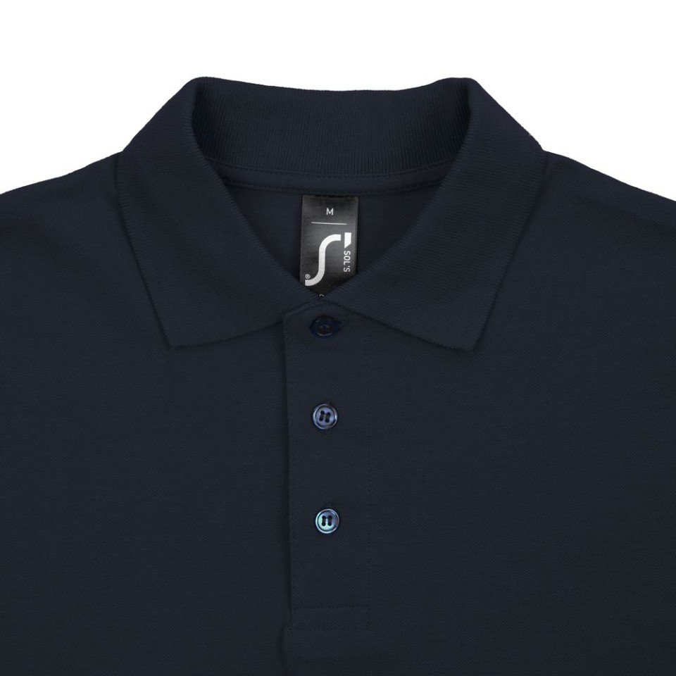 Рубашка поло мужская Spring 210 темно-синяя (navy), XL