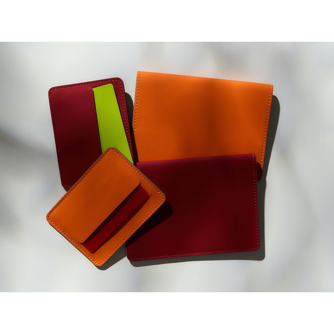 Чехол для карточек Shall Simple, оранжевый