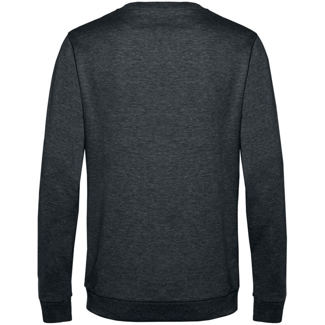 Свитшот унисекс Set In, серый меланж (антрацит), 3XL