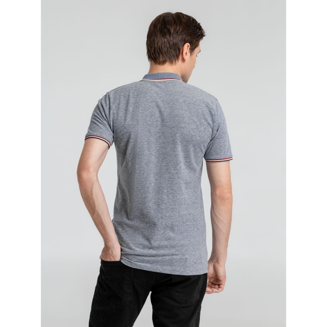 Рубашка поло мужская Paname Men голубой меланж, 3XL