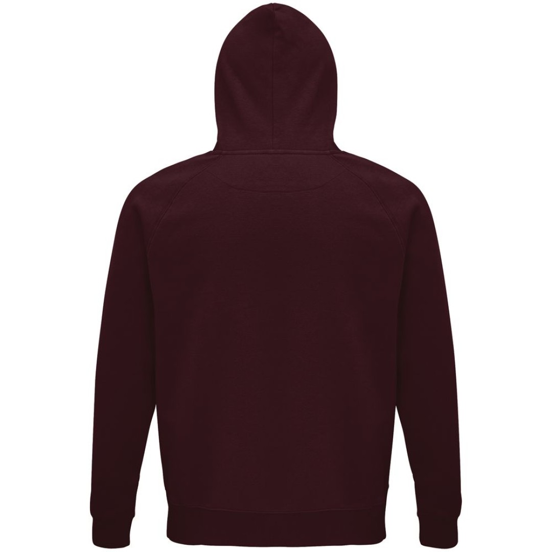 Толстовка унисекс Stellar, бордовая, XXL