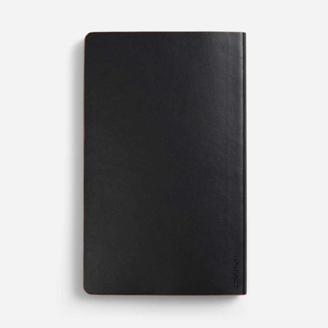 Ежедневник Trait, недатированный, черный с оранжевым