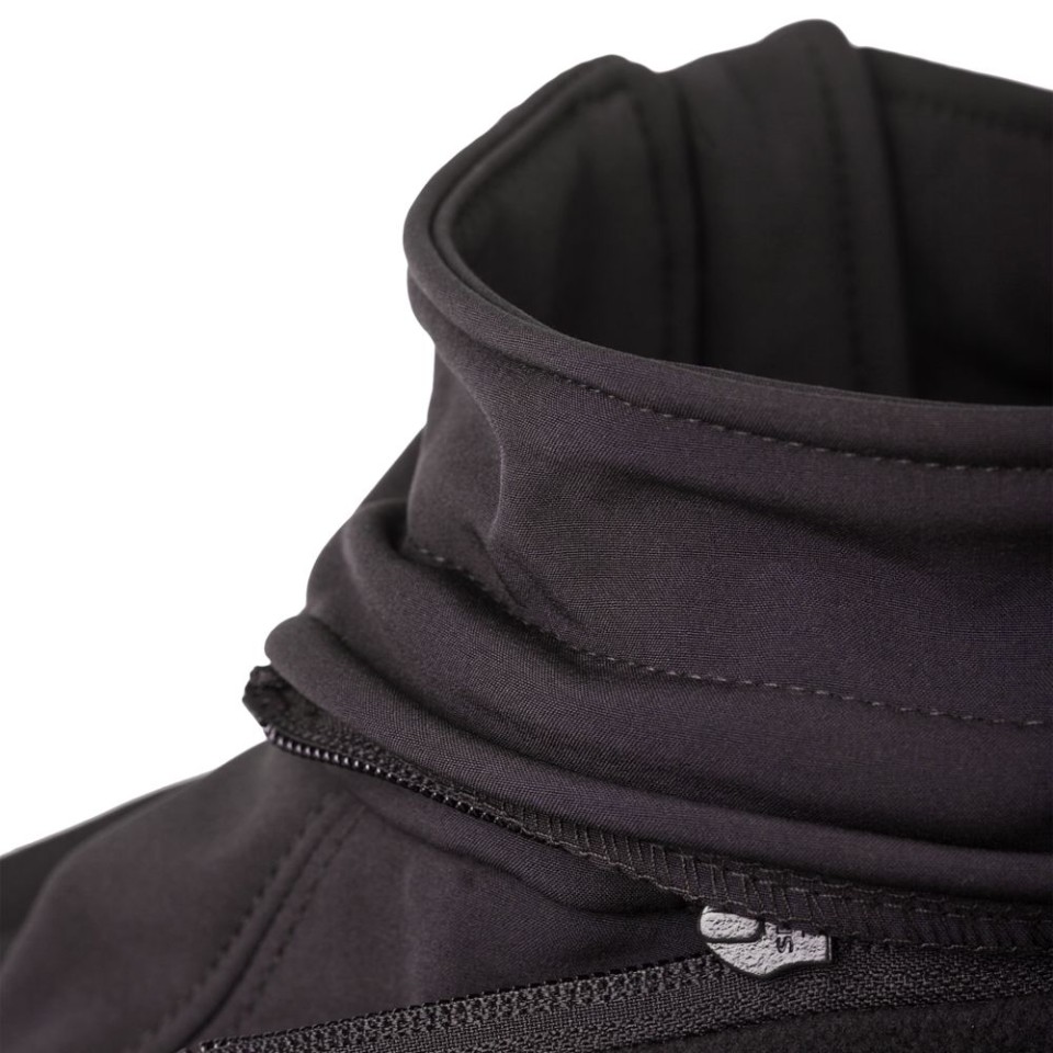Куртка женская Hooded Softshell черная, L