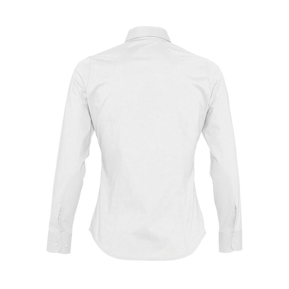 Рубашка женская с длинным рукавом Eden 140 белая, XS