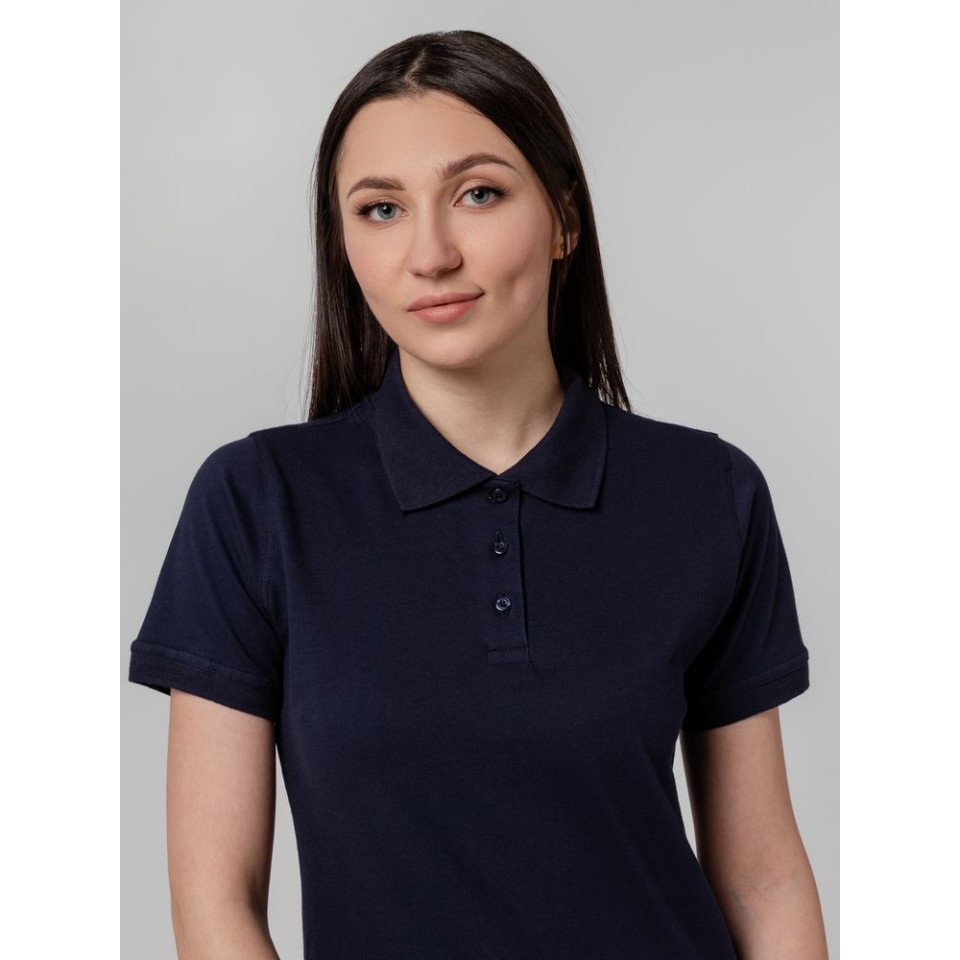 Рубашка поло женская Virma Stretch Lady, темно-синяя, L