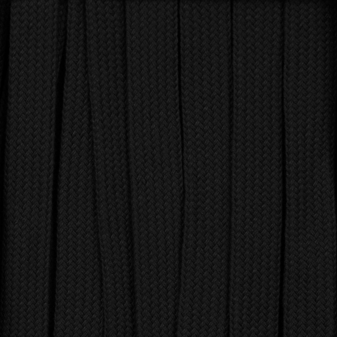 Плоский шнур Cord S, черный, 20 см