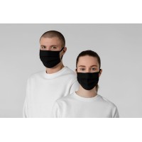 Маска гигиеническая Respire, двухслойная, немедицинская, черная, М