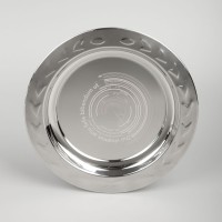 Тарелка наградная «Круг почета», серебристая