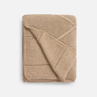 Плед Curve Verve, бежевый меланж