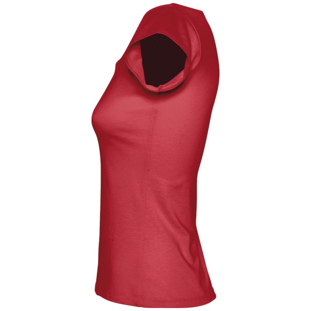 Футболка женская с глубоким вырезом Melrose 150 красная, M