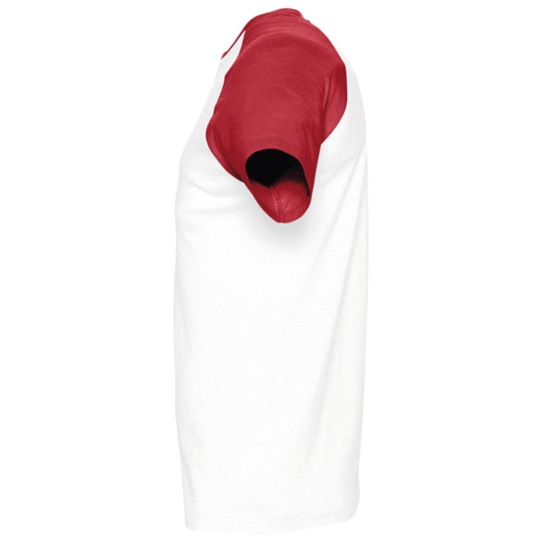 Футболка мужская двухцветная Funky 150, белый/красный, XL