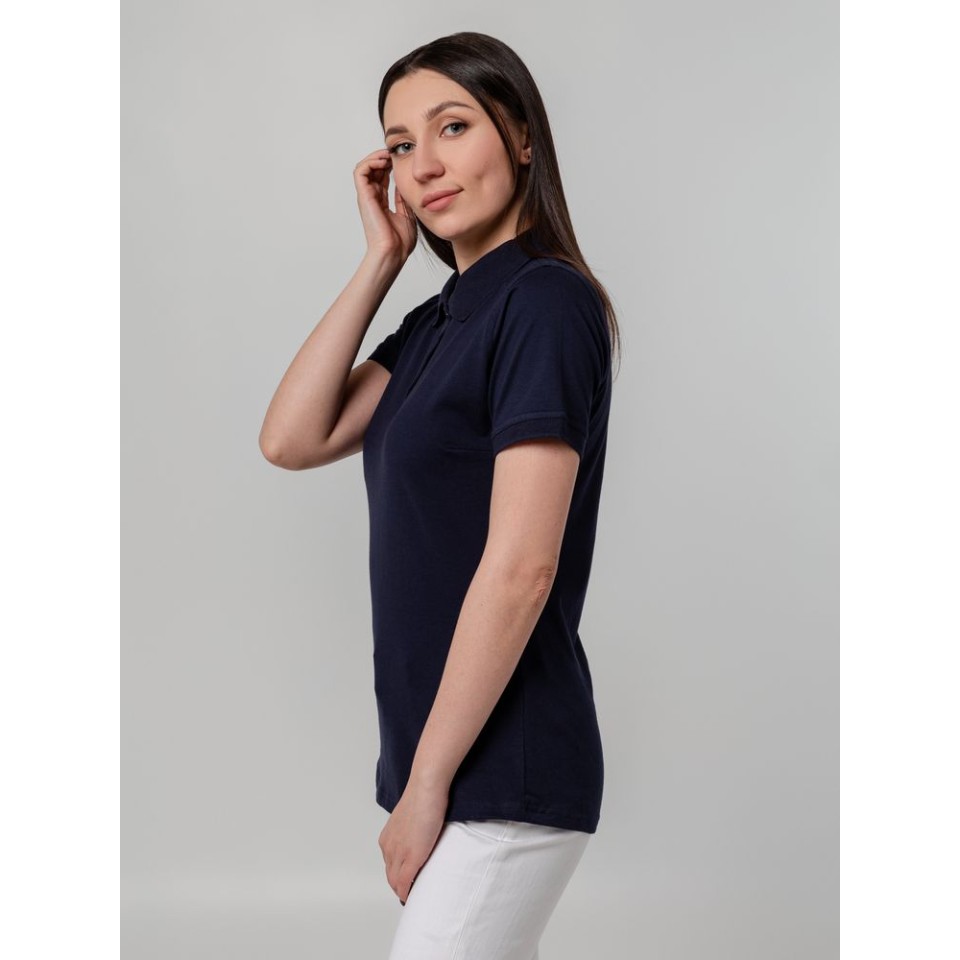 Рубашка поло женская Virma Stretch Lady, темно-синяя, L