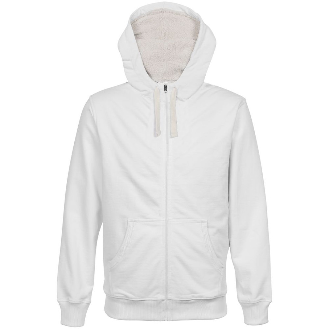 Толстовка на молнии Kulonga Sherpa, белая, L