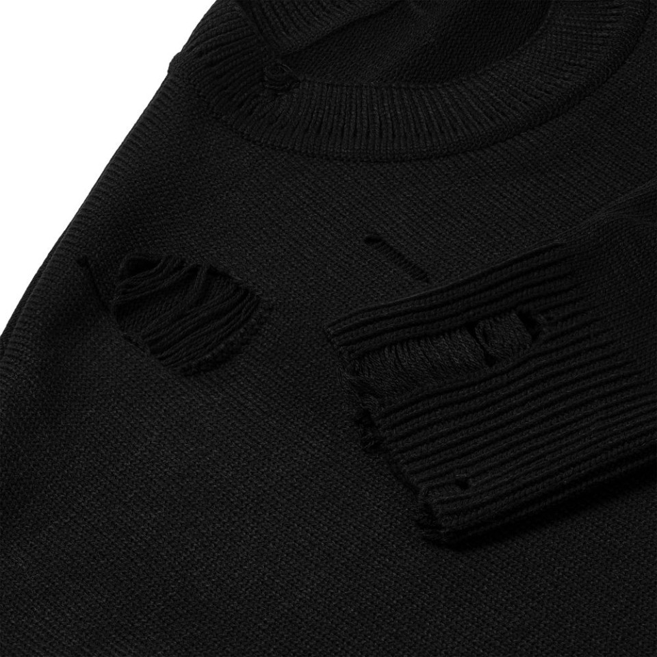 Джемпер оверсайз унисекс Grunge, черный, размер L/XL
