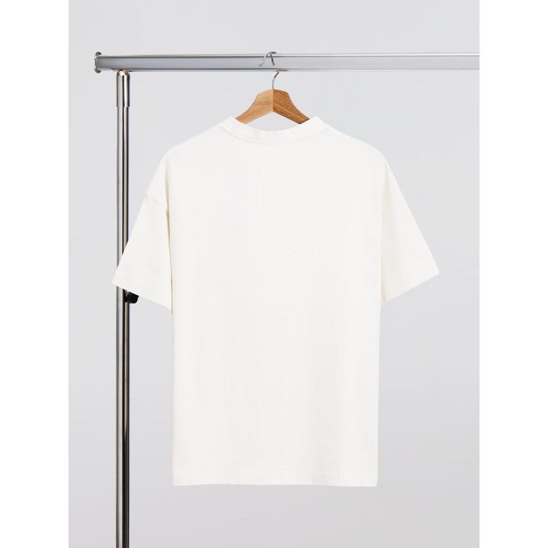 Футболка оверсайз унисекс Sinkopa, молочно-белая, размер M/L