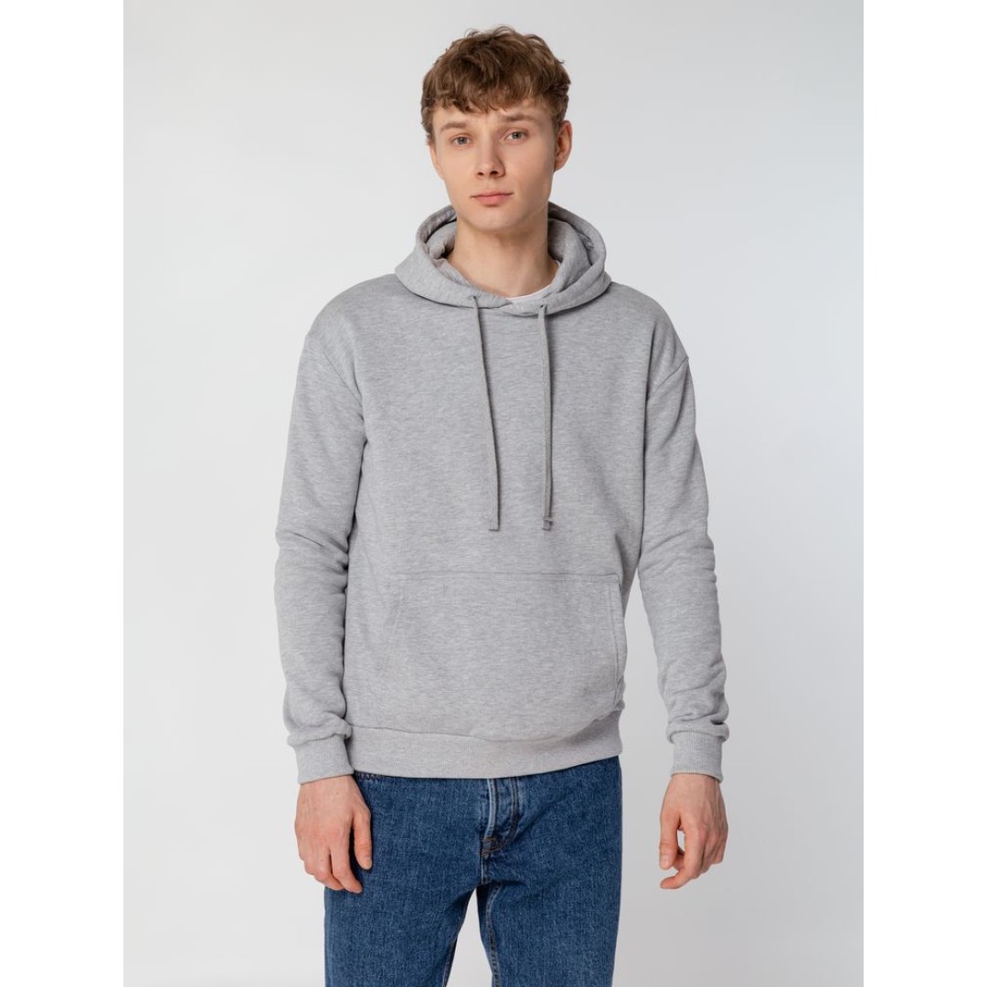 Толстовка с капюшоном Unit Kirenga Heavy, серый меланж