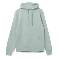 Толстовка с капюшоном унисекс Hoodie, серо-зеленая, XXL
