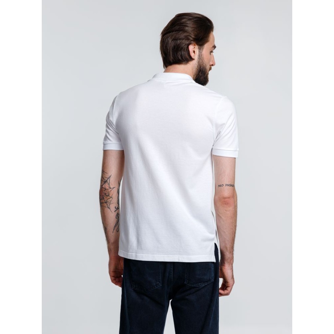 Рубашка поло мужская Adam, белая, размер XXL