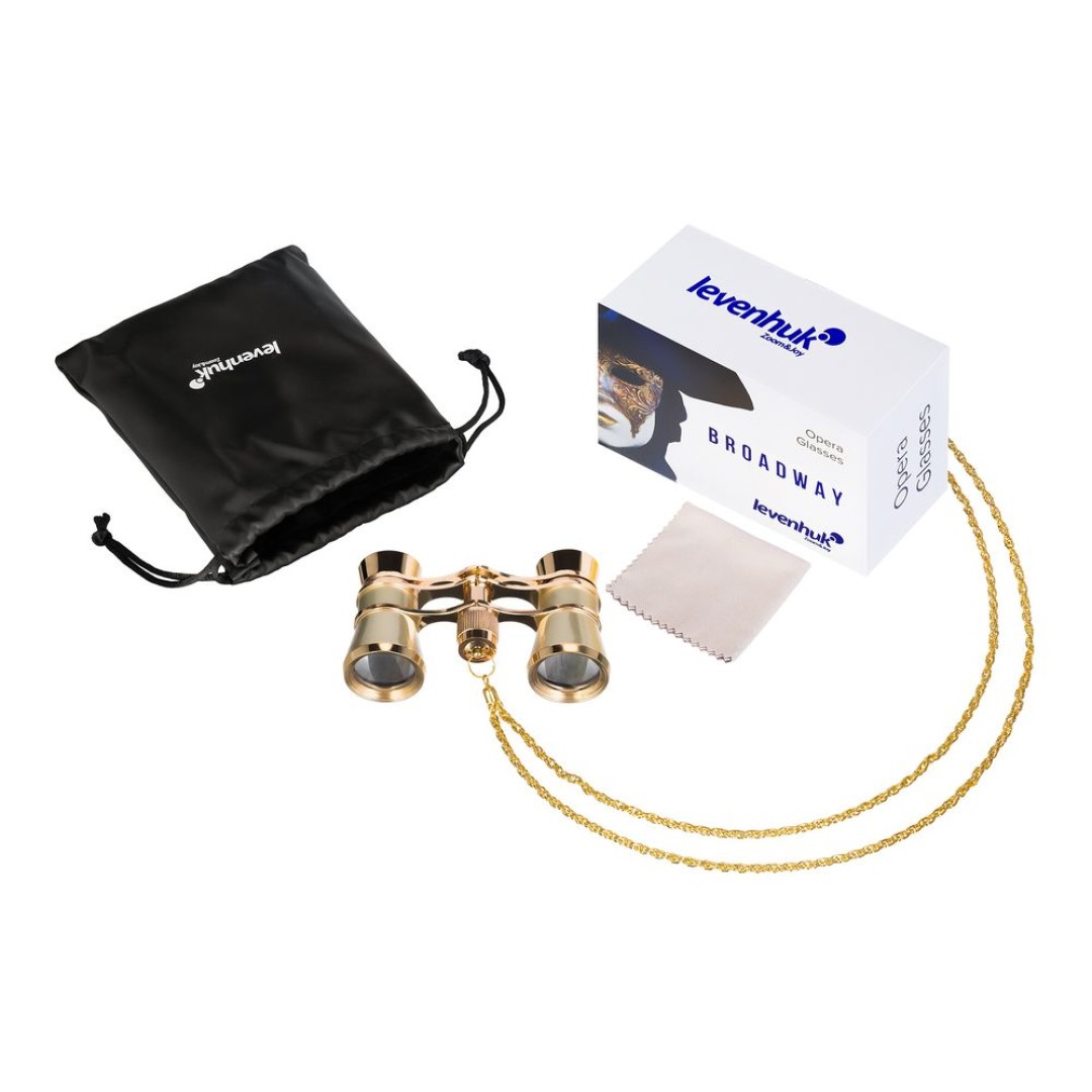 Театральный бинокль Broadway 325B, золотистый