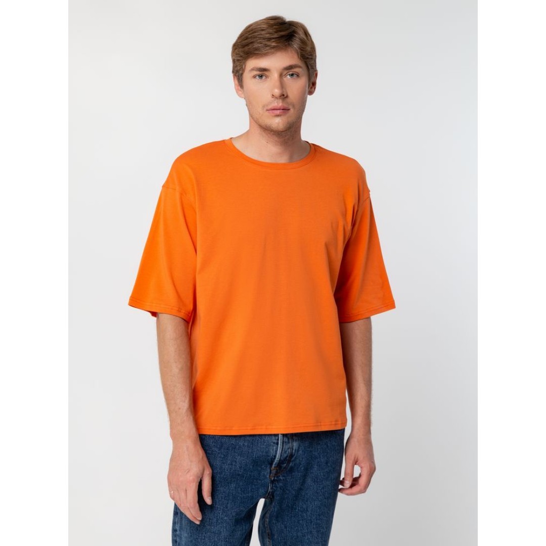 Футболка унисекс оверсайз Street Vibes, оранжевая, размер XS/S