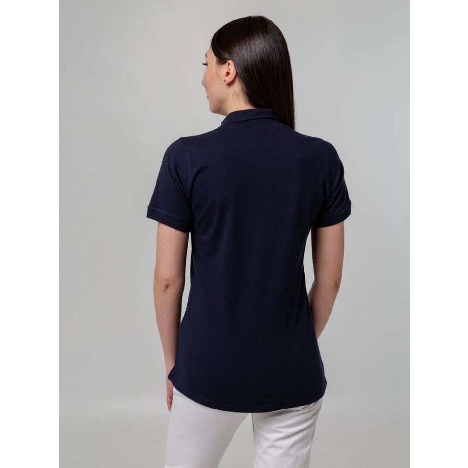 Рубашка поло женская Virma Stretch Lady, темно-синяя, L