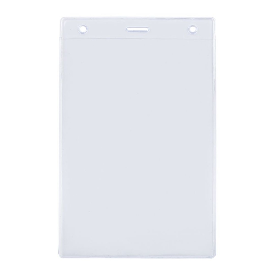 Карман для бейджа Lucid, вертикальный, из фактурного ПВХ