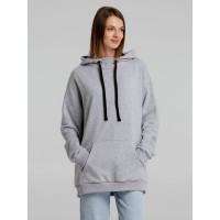 Худи оверсайз «Чистая соль», серый меланж, XS/S (44-46)