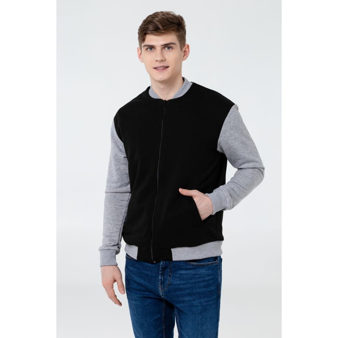 Бомбер College ярко-синий, XS