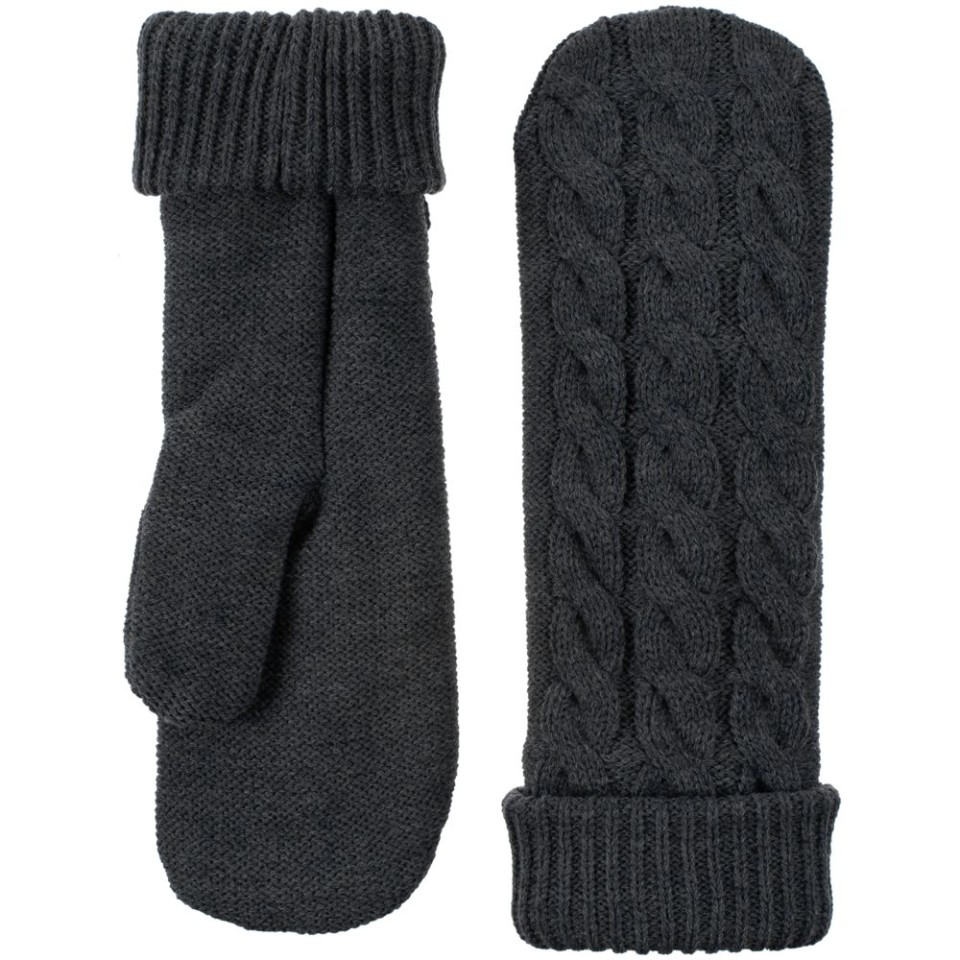 Варежки Heat Trick, темно-серый меланж, L/XL